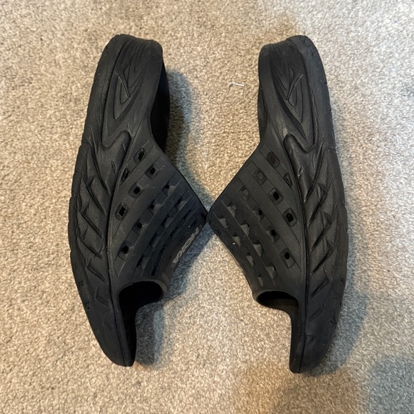 Hoka Black Recovery Slide Sandals Size 6 - Picture 2 of 5